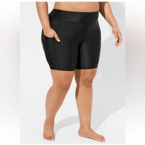 SOLD - NWT Torrid Swim Bike Shorts, 3x, Black